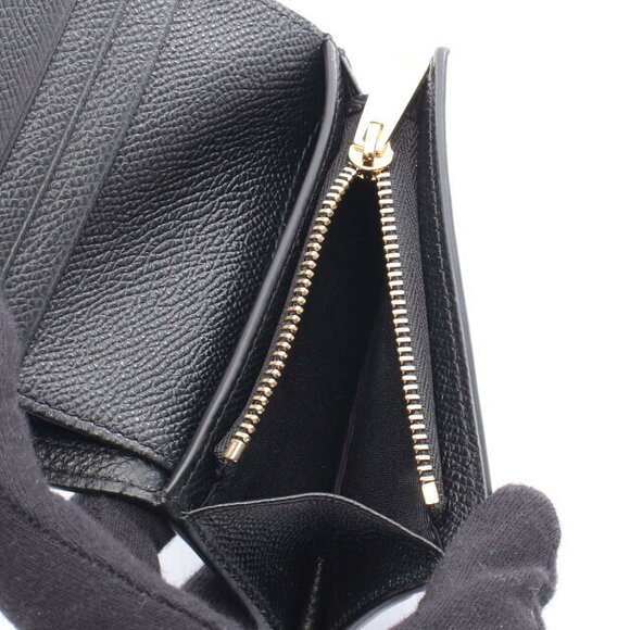 Salvatore Ferragamo Vara Ribbon Bifold Wallet Leather Black - Picture 6 of 7